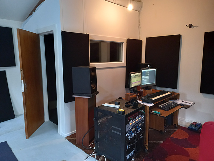 control room looking into soundproof booth