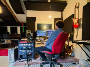 studio engineer at control room